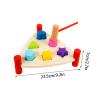 Wooden Hammer Toy for in Toddlers, Triangle view 2