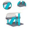 CoudarTitie Train Track Accessory Montessori Fine Motor Skills, Railway Station Electric Train Station for Gift Role Play Prizes Rewards, Blue view 3