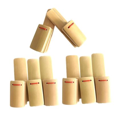 Alasum 8pcs Bamboo Allegro Clappers for Boys and Girls Traditional Chinese Kuaiban Hand Percussion Instruments and Portable Music Props for Performance and Talent Practice