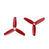 AYDCMC 4 Pairs 8pcs Drone Propeller 3inch 3052 3 Bades Tri-Blade Propeller 1306/1806 Compatible with FPV 130mm Quadcopter Frame Kit Replacement Blades(Red) view 1
