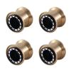 4Pcs Brass Clamp Ring Metal 1.0 Wheel Rim Wheel Hub for FMS FCX24 Max for SMA-sher 1/24 RC Crawler Car Upgrade Accessories,1 view 1