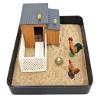 Chicken Zen Garden, DIY Decoration Sand Table, Sand Table with Wooden Pallet Including Chicks, Eggs, Chicken House Set - Office Meditation Gifts view 2