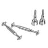 2Set Metal Rear Drive Shaft Compatible with SG 1603 SG 1604 and Similar 1/16 RC Vehicles view 3