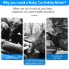 Car Mirror for Baby, Dannisly Back Seat Baby Mirror, Toddler Adjustable Facing Rear View Convex - Accessories, Clip on Windshield or Sun Visor view 4