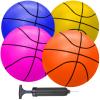 ABAJI Mini Basketballs 5" Toy Ball with Pump Needle Durable Material for Mini Hoop Toddlers Kids Teenagers for Pool Indoors Outdoors view 1