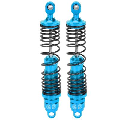 110mm RC Metal Rear Shock Absorber, Aluminum Alloy, Smooth Appearance, Elastic Spring, for/SLASH 1/10 RC Car Parts (Blue)