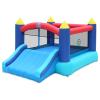 Action Air Bounce House, Inflatable Bouncer with Air Blower, Jumping Castle with Slide, Family Backyard Bouncy Castle, Durable Sewn with Extra Thick Material, Idea for Kids (Blue) view 1