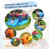 Action Air Bounce House, Inflatable Bouncer with Air Blower, Jumping Castle with Slide, Family Backyard Bouncy Castle, Durable Sewn with Extra Thick Material, Idea for Kids (Blue) view 3