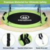 48 inch Tree Swing, Larger Saucer Flying Swing for Whole Family, 900lbs Weight Capacity, with Adjustable Hanging Straps, for Outdoor Playground, Green view 3