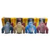 4 Pcs Stretchy Squishy Monkey Squeeze Toy for Kids and Adults Funny Gorilla Squishy Toy Stress Relief and Sensory Decompression Toy(Gray Brown Blue Red) view 1