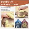 4 Pcs Stretchy Squishy Monkey Squeeze Toy for Kids and Adults Funny Gorilla Squishy Toy Stress Relief and Sensory Decompression Toy(Gray Brown Blue Red) view 3