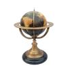 10" Brass World Map Globe Handcrafted with Antique finish, Table Top Decorative, Globe Engraved, Table Top Gift Items view 1