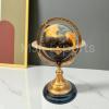 10" Brass World Map Globe Handcrafted with Antique finish, Table Top Decorative, Globe Engraved, Table Top Gift Items view 2