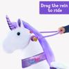 PonyCycle Ride on Unicorn Horse Cowgirl Purple Reins, fit of Model X and Model Y/U/E. view 3
