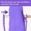 PonyCycle Ride on Unicorn Horse Cowgirl Purple Reins, fit of Model X and Model Y/U/E. view 4