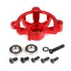 CNC Metal Clutch Tripod Metal Clutch Bell Mount for Rc Car 1/5 for HPI for ROF-UN BA-HA for Ro-Van for Ba-ja 5B 5T 5Sc Toys Parts,Red view 4