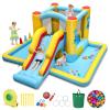 BOUNTECH Inflatable Bounce House with Ball Pit, Long Slide & Tunnel Bouncy House for Kids Aged 3+ Backyard Party Fun, Kids Bounce House with Slide for Boys Girls Indoor Outdoor Birthday Party Gift view 1