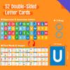Alphabet Flash Cards, 52 Lowercase & Uppercase Letter Cards Jumbo Size Letter Sounds Flashcards Letter Recognition Learning for Kids, Toddlers, Classroom, Preschool, Kindergarten view 2