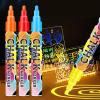 8Pcs Chalk Marker 6mm Reversible Tip for Blackboard Chalkboard Window Glass Wipeable Chalk Pen for Drawing view 2