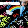 8Pcs Chalk Marker 6mm Reversible Tip for Blackboard Chalkboard Window Glass Wipeable Chalk Pen for Drawing view 3