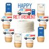 13Pcs Mailman Retirement Decorations, Mail Theme Happy Retirement Cake Toppers Mail Truck Mailbox Cake Picks Postal Worker Retiring Decor Mailman Retired Party Supplies view 1