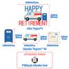 13Pcs Mailman Retirement Decorations, Mail Theme Happy Retirement Cake Toppers Mail Truck Mailbox Cake Picks Postal Worker Retiring Decor Mailman Retired Party Supplies view 4