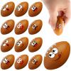 12 Pack Football Stress Balls with 6 Funny Faces - 1.57 Inch Mini Squishy Football Party Favors, Goodie Bag Stuffers, Classroom Treasure Box Prizes, Teen Anxiety Relief Toys & Kids Birthday Gifts view 1