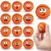 12 Pack Basketball Stress Balls with 6 Funny Faces - 1.57 Inch Mini Squishy Basketball Party Favors, Goodie Bag Stuffers, Classroom Treasure Box Prizes, Teen Anxiety Relief Toys & Kids Birthday Gifts view 1