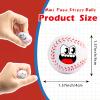 12 Pack Baseball Stress Balls with 6 Funny Faces - 1.57 Inch Mini Squishy Baseball Party Favors, Goodie Bag Stuffers, Classroom Treasure Box Prizes, Teen Anxiety Relief Toys & Kids Birthday Gifts view 2
