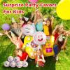 12 Pack Baseball Stress Balls with 6 Funny Faces - 1.57 Inch Mini Squishy Baseball Party Favors, Goodie Bag Stuffers, Classroom Treasure Box Prizes, Teen Anxiety Relief Toys & Kids Birthday Gifts view 4