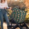 Muishi Cartoon Brown American Football Baby Car Seat Covers Carseat Canopy Soft Infant Stroller Cover Nursing Breastfeeding Covers for Girls Boys Newborn view 3