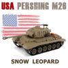 POCO DIVO Snow Leopard M26 Pershing US Tank, 1/16 RTR RC Armored Fighting Vehicle, Heng Long 3838 S Edition Basic Version, Airsoft Battle Infrared Combat, Smoke Sound Light Recoil Military Model view 1