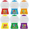 36Pcs 100th Day of School Gumball Machine Paper Crafts,100 Days Smarter Cutouts for 100 Days of School Celebration Party Supplies Classroom Activities Supplies view 1