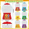 36Pcs 100th Day of School Gumball Machine Paper Crafts,100 Days Smarter Cutouts for 100 Days of School Celebration Party Supplies Classroom Activities Supplies view 2