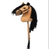 HKM - Hobby Horse Premium, Buckskin with Halter & Tail, Horse for Children, Stick Horse + Accessories for Hobby Horsing, 750 g view 1