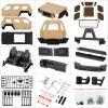 1/10 RC Crawler Hard Body Shell Kit,324mm Wheelbase Hard Plastic Off-Road Body Shell George Patton for 1/10 RC Truck AXIAL SCX10 TRX-4 (Khaki) view 4