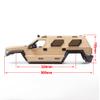 1/10 RC Crawler Hard Body Shell Kit,324mm Wheelbase Hard Plastic Off-Road Body Shell George Patton for 1/10 RC Truck AXIAL SCX10 TRX-4 (Black) view 3