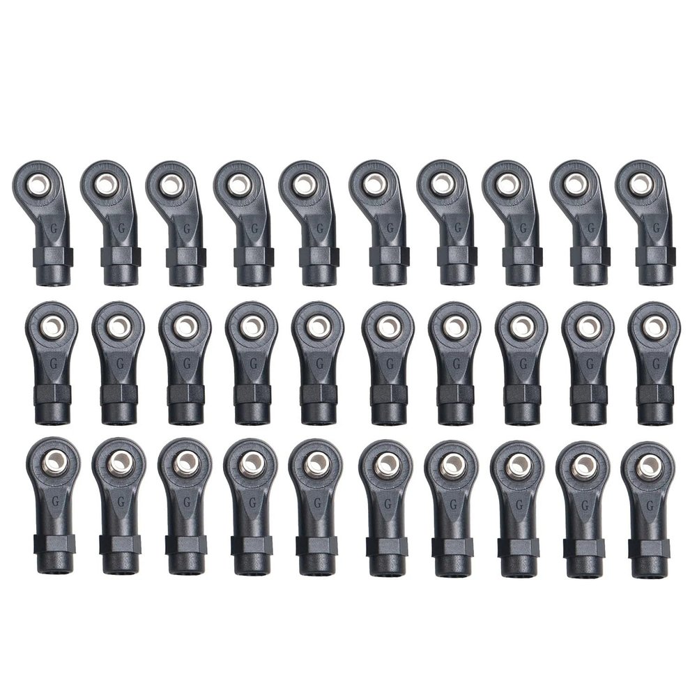 30PCS Plastic M4 Rod Ends Link Balls Head Linkage Joint for TRAXXAS TRX-4 TRX4 1/10 RC Crawler Car Upgrade Parts Accessories