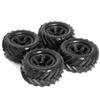 4pcs 90mm Monster Truck Buggy Tires Wheel 12mm Hex for TRAXXAS E-Revo MJX 16207 16208 SCY 16101 HBX 1/16 RC Car Upgrade Parts view 4