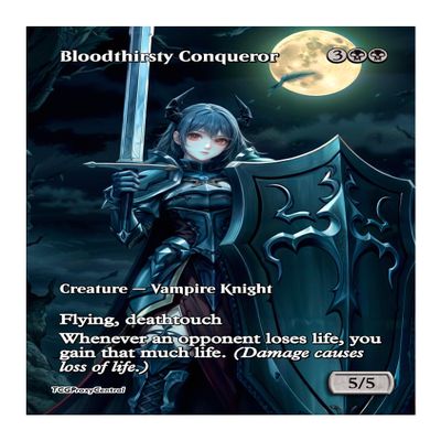 4x | Bloodthirsty Conqueror | Anime | Full Art | Foil or Non-Foil (Foil)