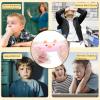 10 Pack Squishy Chicken Squishies Toy, Cute Piggie Squeeze Toys, Furry Squishy Animal Relief Stress Ball with PVC Packaging Gifts Fidget Novelty Toy for Kids Adults (Yellow & Pink) view 2