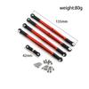 5pcs Metal Front and Rear Link Rod Tie Rod Pull Rod Servo Rod for Arrma 1/8 Karton Outcast Notorious Upgrade Parts(Black) view 3