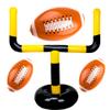4 Pcs Giant Inflatable Football Set Include 1 Jumbo Blow Up Football Field Goal Post and 3 Pcs Inflatable Footballs for Outdoor Fun Practice view 1