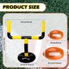 4 Pcs Giant Inflatable Football Set Include 1 Jumbo Blow Up Football Field Goal Post and 3 Pcs Inflatable Footballs for Outdoor Fun Practice view 2