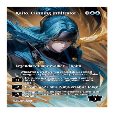 4x | Kaito, Cunning Infiltrator | Anime | Full Art | Foil or Non-Foil (Foil)