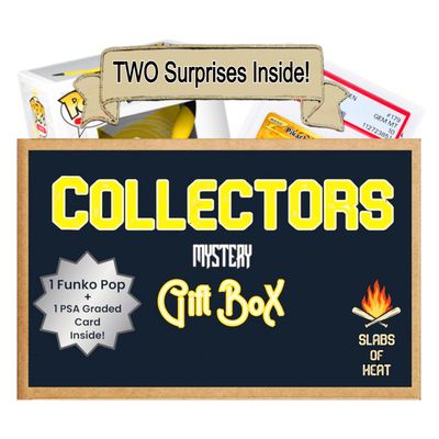 Slabs of Heat Collector's Mystery Gift BoxONE PSA Graded TCG Card & ONE Authentic TCG Funko Pop!Ideal Gift for Collectors & Fans (Compatible with Pokemon)