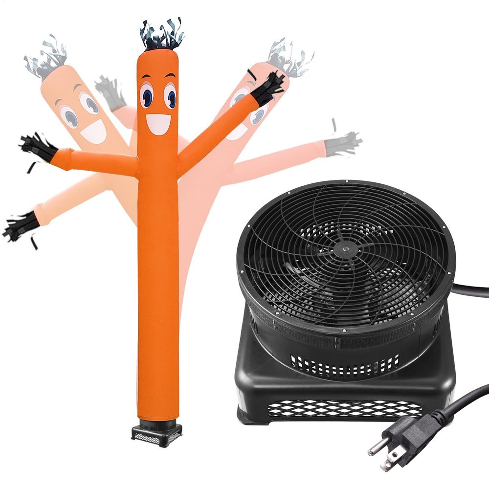 Air Dancers Inflatable Tube Man,20ft Air Dancer Blower,Wacky Waving Inflatable Tube Guy with 18 in Caliber Blower Complete Set Power 750w,Reusable Puppet Dancer for Shop Market Opening Activitie