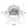 1/12 Dollhouse Sofa with Jewelry Storage - Decorative Accessory, Dark Blue view 2