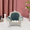 1/12 Dollhouse Sofa with Jewelry Storage - Decorative Accessory, Dark Blue view 4