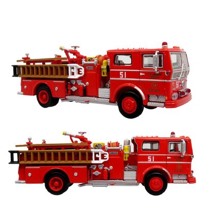 1973 Ward Lafrance Ambassador Fire Engine LACoFD Engine 51 1:87 HO Scale | Diecast Model by Iconic Replicas